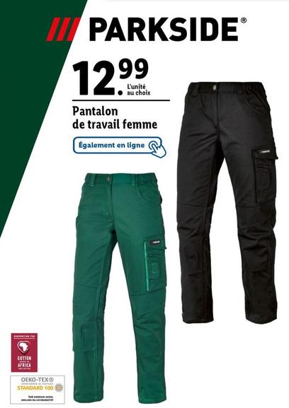 Parkside - Pantalon De Travail  Femme offre à 12,99€ sur Lidl