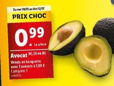 Avocat offre à 0,99€ sur Lidl