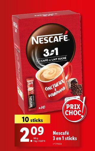 Nescafé - 3 En 1 Sticks offre à 2,09€ sur Lidl