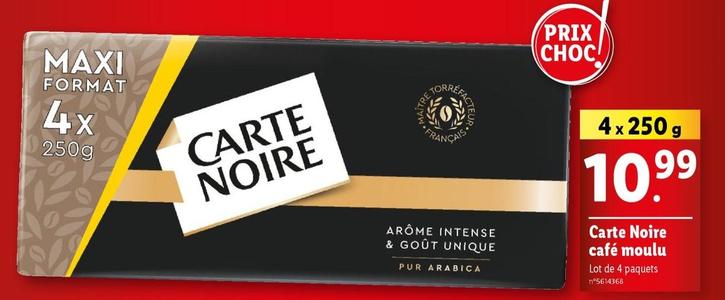 Carte Noire - Cafe Moulu offre à 10,99€ sur Lidl