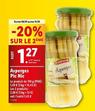Freshona - Asperges Pic Nic offre à 1,43€ sur Lidl