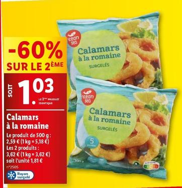 Ocean Sea - Calamars À La Romaine  offre à 2,59€ sur Lidl