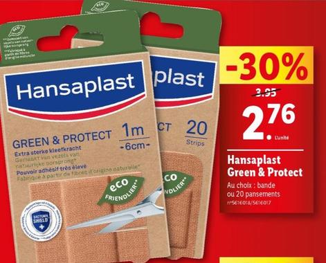Hansaplast - Green & Protect offre à 2,76€ sur Lidl