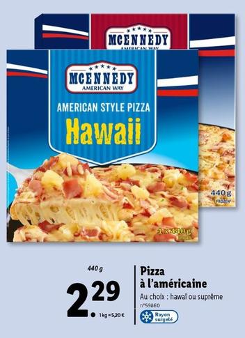 Mcennedy - Pizza a L'Americaine  offre à 2,29€ sur Lidl