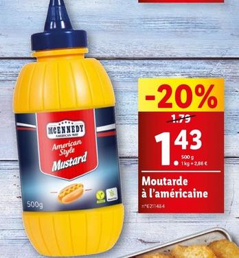 Mcennedy - Moutarde a L'americaine  offre à 1,43€ sur Lidl