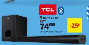 TCL - Barre De Son offre à 74,99€ sur Conforama