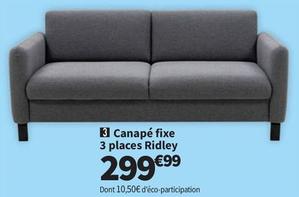 Canapé Fixe 3 Places Ridley offre à 299,99€ sur Conforama