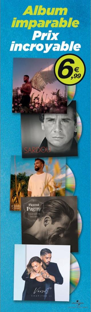 Album offre à 6,99€ sur Carrefour Drive