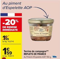 Reflets De France - Terrine De Campagne  offre à 1,59€ sur Carrefour Drive