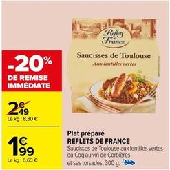 Reflets De France - Plats Préparé offre à 1,99€ sur Carrefour Drive