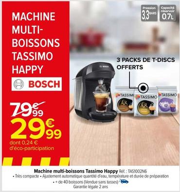 Tassimo - Machine Multi Boissons Happy offre à 29,99€ sur Carrefour Drive