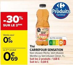 Carrefour - Thé Sensation offre à 0,99€ sur Carrefour Drive