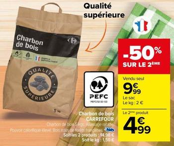 Carrefour - Charbon De Bois  offre à 9,99€ sur Carrefour Drive
