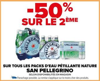 San Pellegrino - Sur Tous Les Packs D'eau Pétillante Nature