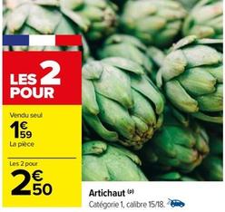 Artichaut offre à 1,59€ sur Carrefour Drive