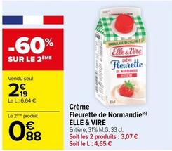 Fleurette - Crème De Normandie offre à 2,19€ sur Carrefour Drive