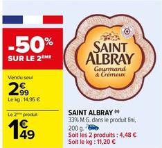 Saint Albray - 33% M.g. Dans Le Produit Fini, 200 G.