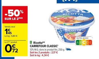 carrefour - ricotta classic'