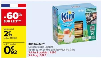 Kiri - Goûter offre à 2,29€ sur Carrefour Drive