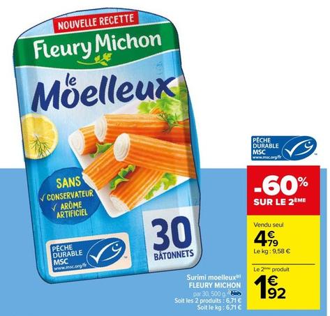 Fleury Michon - Surimi Moelleux  offre à 4,79€ sur Carrefour Drive