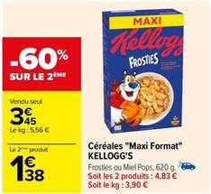 Kellogg's - Céréales Maxi Format offre à 3,45€ sur Carrefour Drive