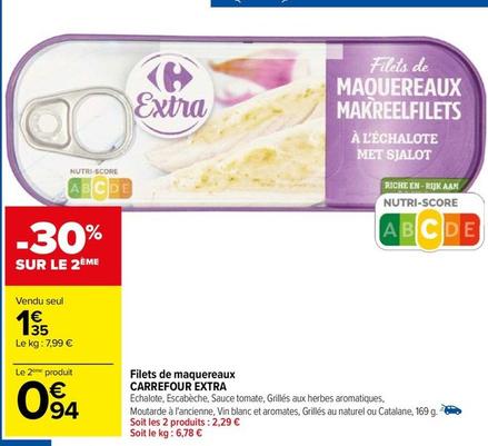 Carrefour - Filets De Maquereaux Extra