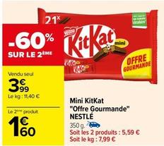 Nestlé - Mini Kitkat "Offre Gourmande"
