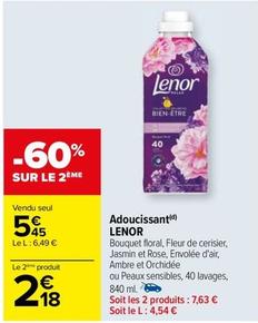 Lenor - Adoucissant offre à 5,45€ sur Carrefour Drive