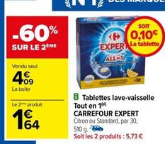 carrefour - tablettes lave-vaisselle tout en 1 expert