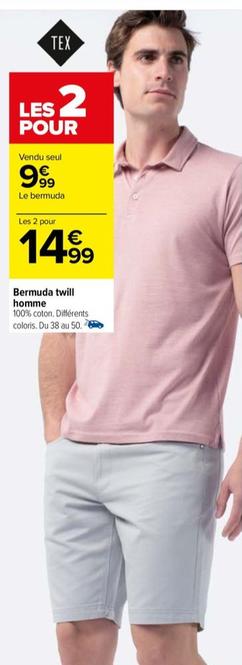 Bermuda Twill Homme