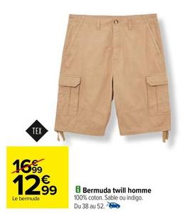 Bermuda Twill Homme