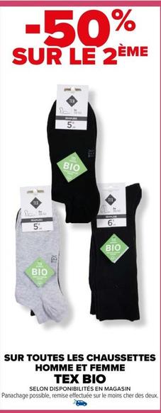 Tex  - Sur Toutes Les Chaussettes Homme Et Femme Bio