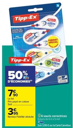 Tipp-ex - 6 Souris Correctrices offre à 7,9€ sur Carrefour Drive