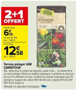 Carrefour - Terreau Potager Uab offre à 6,29€ sur Carrefour Drive