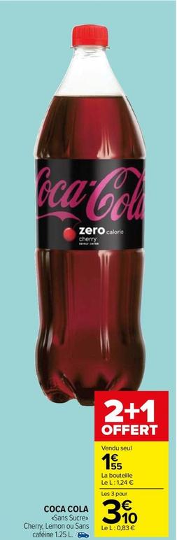 Coca Cola - Sans Sucre offre à 1,55€ sur Carrefour Drive