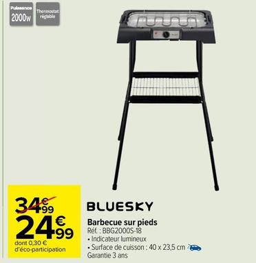 Bluesky - Barbecue Sur Pieds BBG2000S-18 offre à 24,99€ sur Carrefour Drive