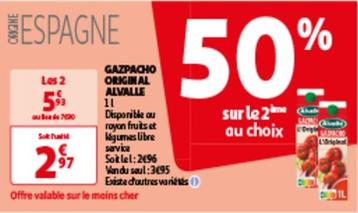 Alvalle - Gazpacho Original offre à 3,95€ sur Auchan Hypermarché