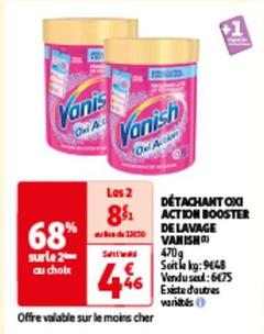Vanish - Détachant Oxi Action Booster De Lavage offre à 6,75€ sur Auchan Hypermarché