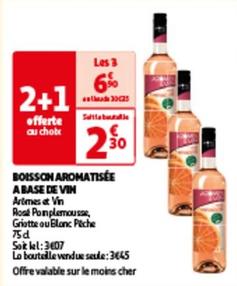 Arômes Et Vin - Boisson Aromatisée A Base De Vin offre à 3,45€ sur Auchan Hypermarché