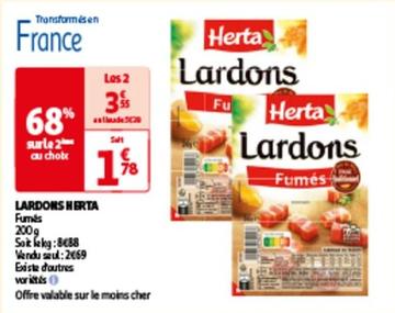 Herta - Lardons offre à 2,69€ sur Auchan Hypermarché