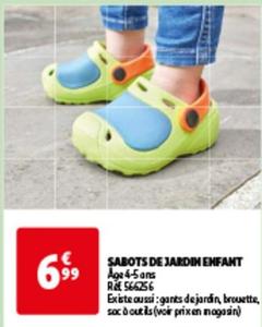 Sabots De Jardin Enfant offre à 6,99€ sur Auchan Hypermarché