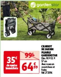 Gardenstar - Chariot De Jardin Pliable offre à 64,99€ sur Auchan Hypermarché