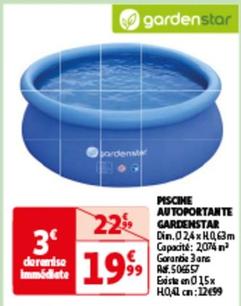 Gardenstar - Piscine Autoportante offre à 19,99€ sur Auchan Hypermarché