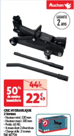 Auchan - Cric Hydraulique offre à 22,49€ sur Auchan Hypermarché