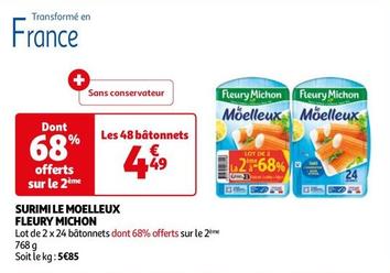 Fleury Michon - Surimi Le Moelleux offre à 4,49€ sur Auchan Hypermarché