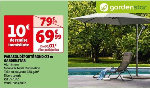 Gardenstar - Parasol Deporte Rond 3M  offre à 69,99€ sur Auchan Hypermarché