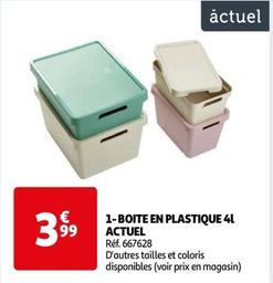 Actuel - Boite En Plastique offre à 3,99€ sur Auchan Hypermarché