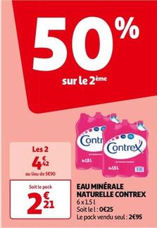 Contrex - Eau Minérale Naturelle offre à 2,21€ sur Auchan Hypermarché