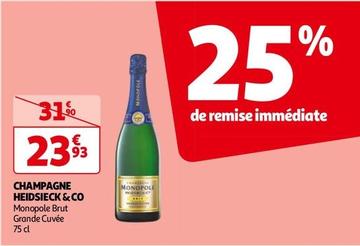 Heidsieck & Co - Champagne offre à 23,93€ sur Auchan Hypermarché