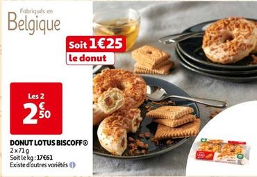 Lotus - Donut Biscoff offre à 2,5€ sur Auchan Hypermarché